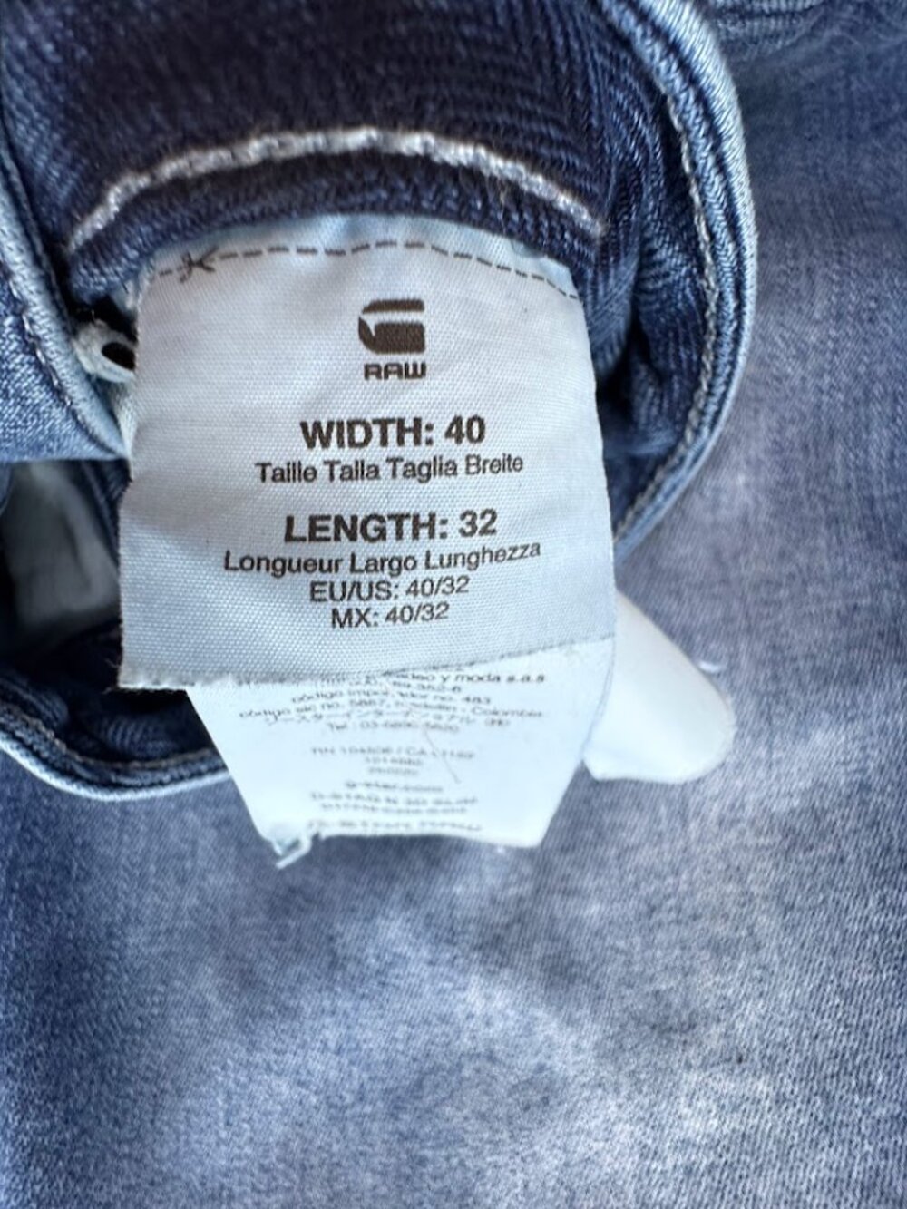 Men's Light Wash Skinny Stretch Jeans W40 L32 Faded Denim Casual - Picture 2 of 6